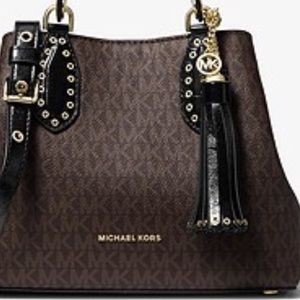 Michael Kors Brooklyn Small Logo Satchel